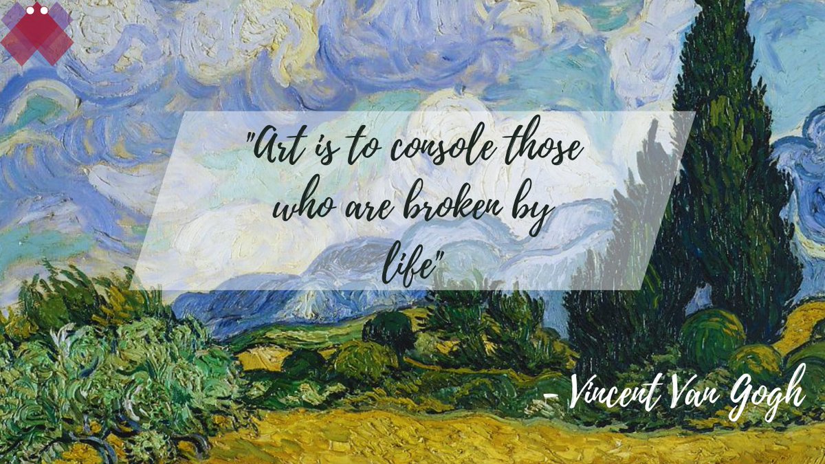 Artworm_co's tweet photo. "Art is to console those who are broken by life"- Vincent Van Gogh 
#ArtistOnTwitter #marketing #nature #quotes https://t.co/njznwlpp1X