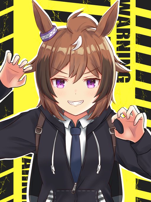 噛みつくぞ!
#ウマ娘 #シンコウウインディ 