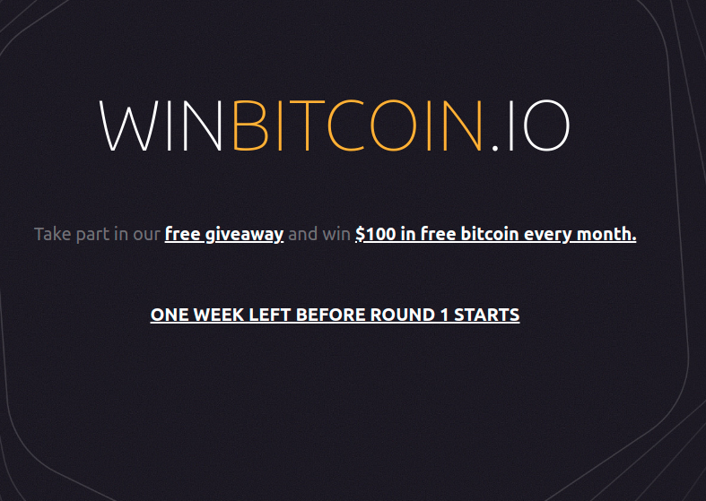 ONE WEEK LEFT BEFORE ROUND 1 STARTS AND REGISTRATION OPENS

No better time than the dip to win $100 in free bitcoin at winbitcoin.io

#btc #bitcoin #crypto #freebitcoin #freebitcoingiveaway #giveaway #freemoney #promo #crypto #freebtc #win #winner