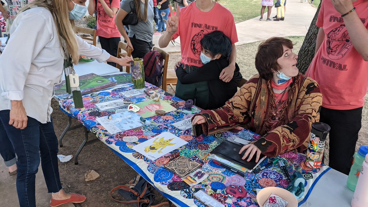 ClassenSASOKC's tweet photo. Classen's 2021 Fall Fine Arts Festival was a huge success.  Thanks to our families, friends, alumni, university partners and staff for supporting the 450+ students who showcased their incredible talents.  Anyone ready for PART II! 
@OKCPS @ClassenVPA @UCOCFAD @CSASMiddle https://t.co/gBnZfkO6ie