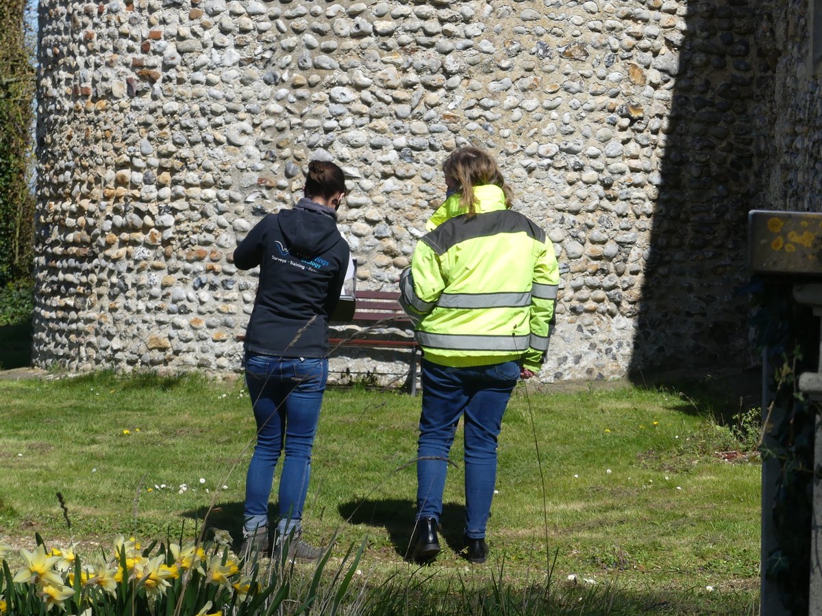 BatsinChurches's tweet photo. @RachelConserves @TheCCT Meanwhile @Wild_NEScot was on the east coast at the round tower of St Margaret's, Witton by Walsham, discussing our survey results and plans to encourage bats out of the interior of the church and into alternative roost spaces #bats #ecology #batmitigation @DioceseNorwich https://t.co/OzWjAQG2rQ