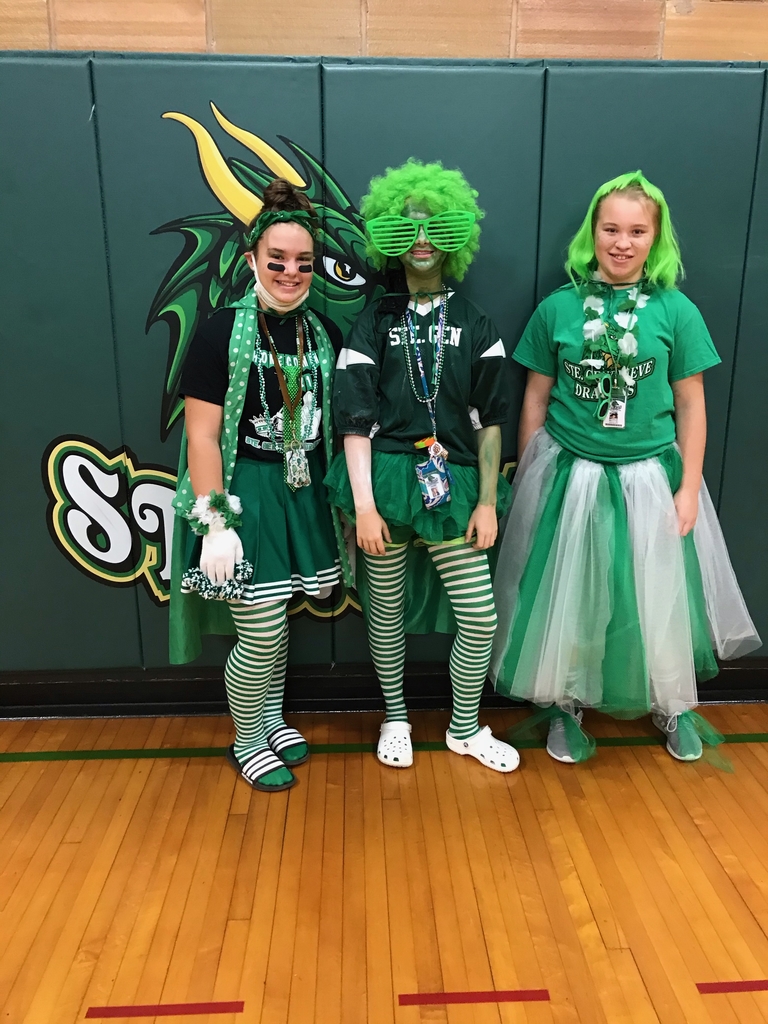 SGMSdragons's tweet photo. HOCO Spirit Cape winners were tough to pick because the dragon spirit was so strong today. There’s a few extra green and white pics with a large Homecoming pic upload coming soon. #sgmsrocks #greenandwhite #sgtradition https://t.co/nyA0s82EG2