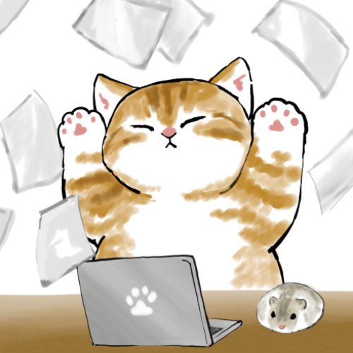 「猫 ノートパソコン」のTwitter画像/イラスト(人気順)