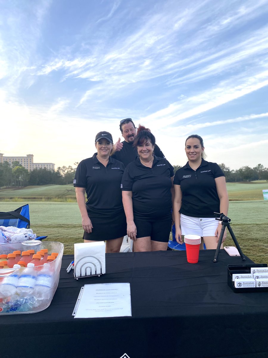 fighterlawfirm's tweet photo. Weβre having such a great time #fundraising and supporting
@OCBA_FL Young Lawyers Section and sharing laughs with Orlandoβs legal community.
Thank you to everyone who stopped by to grab a snack and say hello!
@OcbaYls
#orlandoevents #golf #lawyers #fighterlaw #charity https://t.co/lW0bMGB6YS