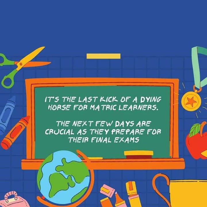 Mpilenhlerecyc2's tweet photo. Mpilenhle recycling wishes all matriculants the best in their upcoming exams!
#MatricExams6 #ReadySteadyGo https://t.co/VLDuZdFb8v