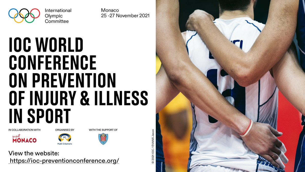 RoaldBahr's tweet photo. Breaking (&amp; Great) News from today’s Org Com Meeting: 1100 colleagues are already signed up for #IOCprev2021 in Monaco. IN PERSON!
50 symposia confirmed – 399 abstracts will be presented. +workshops &amp; more.
Time to sign up! See you there!
#sportsmedicine
#injuryprevention https://t.co/YS8bUlyLtG