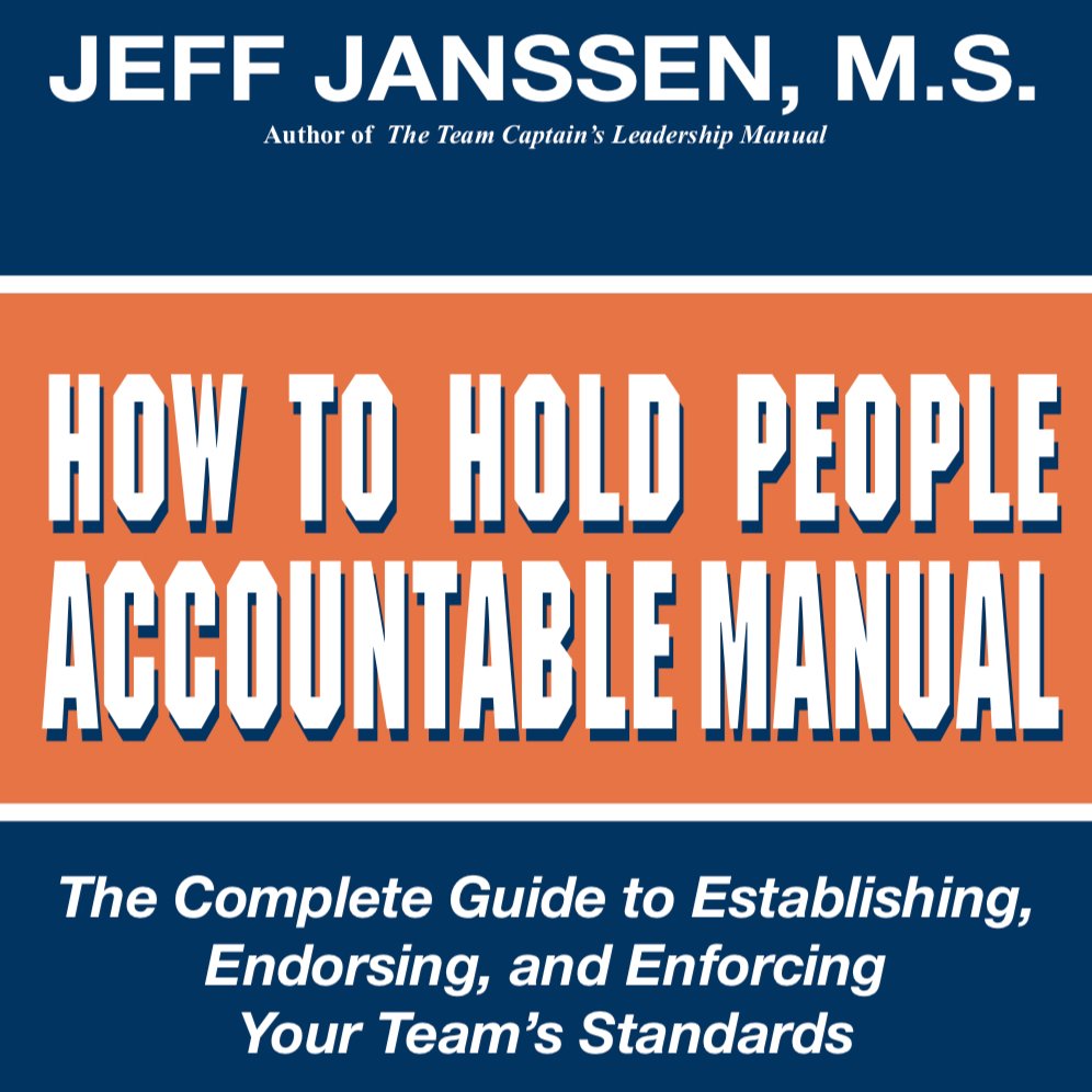 How well do your leaders hold their teammates accountable? 
Having captains who hold their teammates accountable is essential for building a Championship Culture. Teach them how with our How to Hold People Accountable Manual. janssensportsleadership.com/resources/how-…