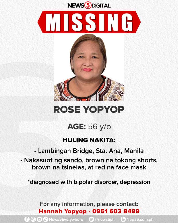 Sairaseries's tweet photo. Mama rose's whereabouts is still unknown. but we won't lose hope. we pray the she's somewhere near and safe

If u ever see a poster of mama rose's details pls help us spread it :( 

you all are a great help :( Thank you so much! https://t.co/bVge814nVg