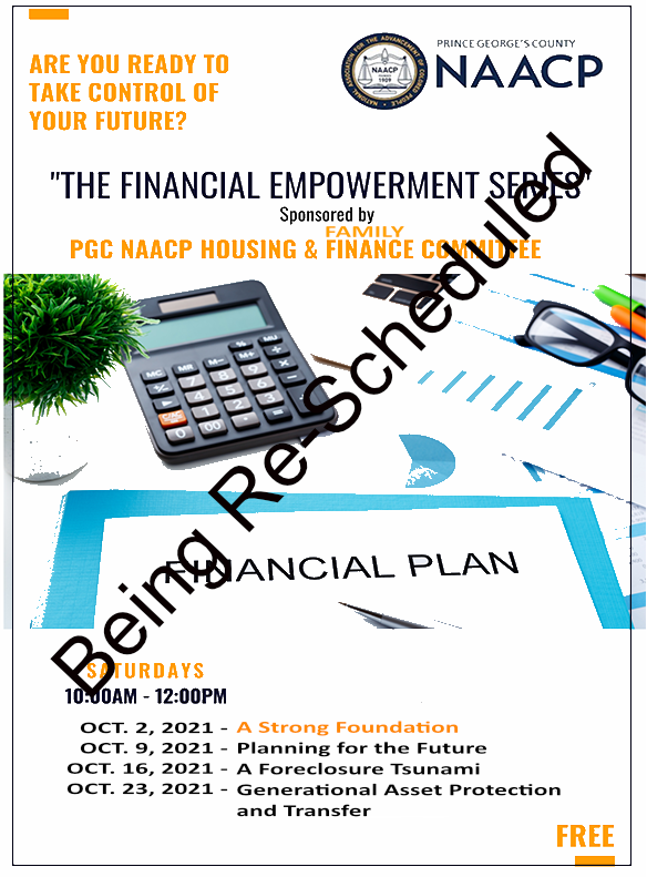 Hello, we are re-scheduling the Economic Empowerment Series for January 2022.