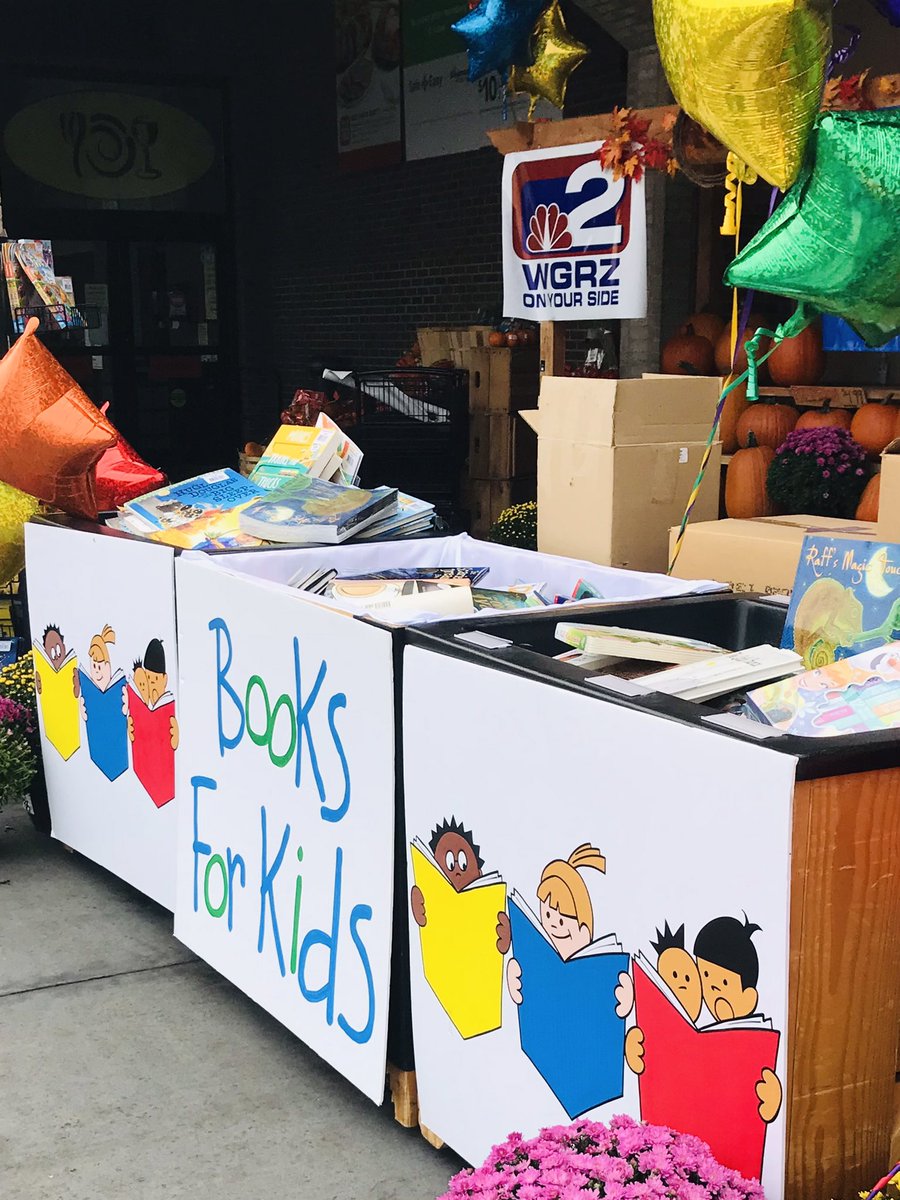 Cnossava's tweet photo. Thank you to local Author, Kim D. Nelson for donating 300 books to Books for Kids! #BeOn2 @WGRZ @buffalolibrary https://t.co/5YgnxfE5mJ