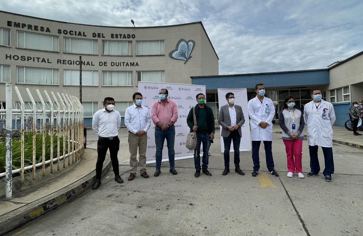 LaFMBoyaca_'s tweet photo. #AEstaHora Se @GobBoyaca, @RamiroBarraganA realiza rueda de prensa sobre la aprobación de $4.305 millones para construcción de salas de parto y cirugía para el  @HospitalDuitama. 

#RcnRadioBoyacá https://t.co/RaEPCJfimw