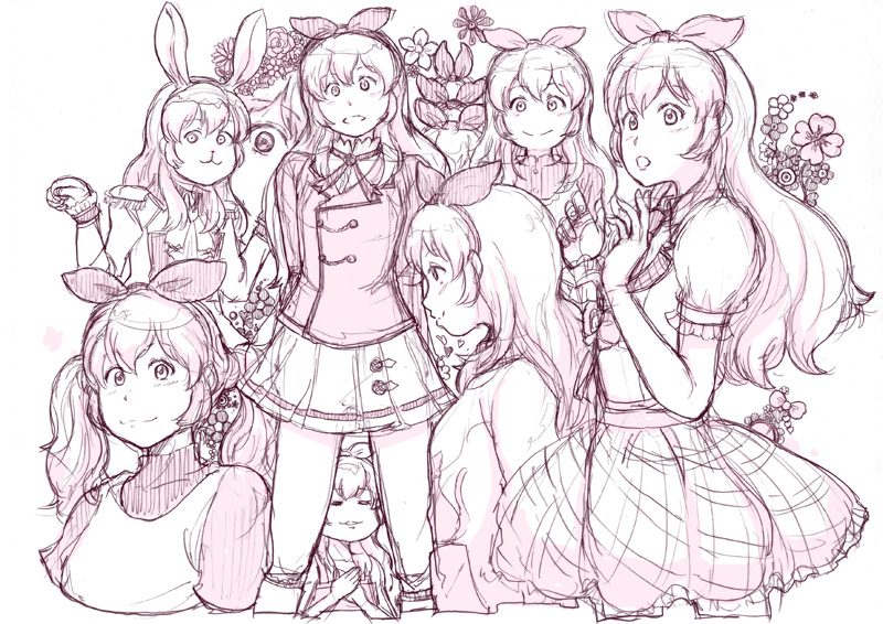 最初に描いたカツ絵はおとめちゃん漫画でちょうど5年前。まず概念を捉えようとしていますね。その後すぐコンプリートブック買って見ながら描きたくったいちあおちゃん 