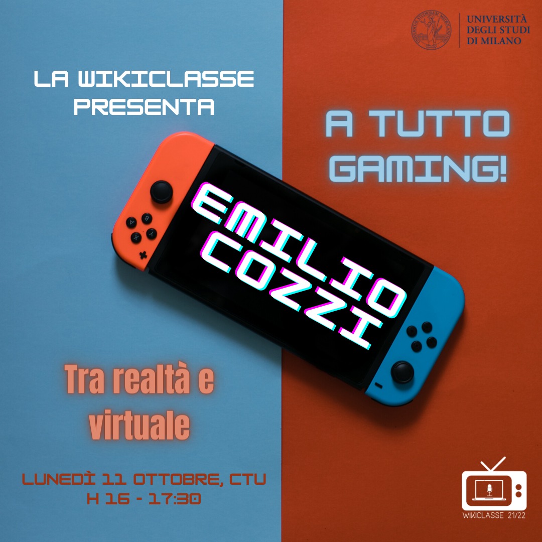 com_unimi's tweet photo. #Atuttogaming #EmilioCozzi #UniversitàStatalediMilano 

Scopriamo i segreti tra realtà e virtuale con Emilio Cozzi, giornalista e content designer di enorme successo nel mondo del gaming! 🎮

#Wikiclasse2021 https://t.co/8591EgOCas