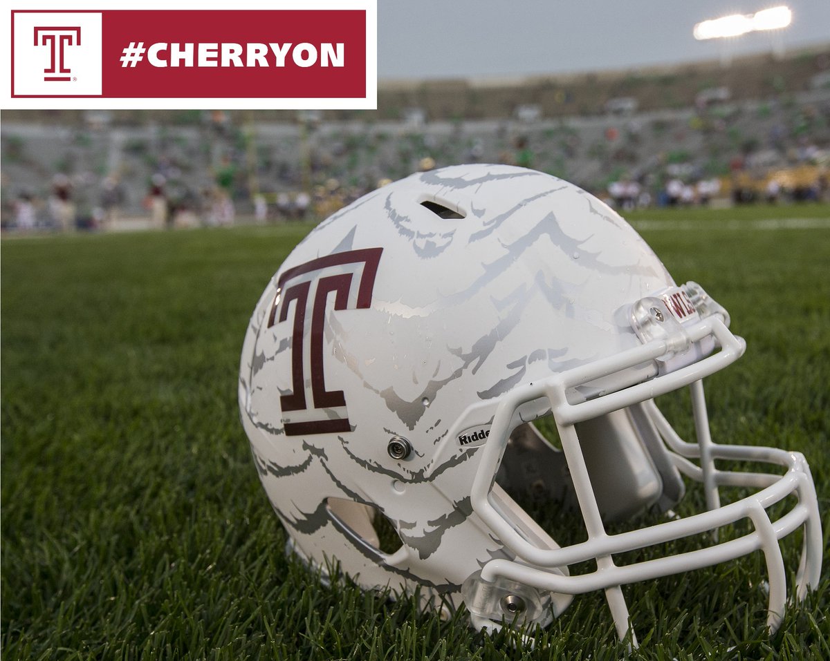 TempleRegistrar's tweet photo. #CherryOn and cheer our @Temple_FB tonight at 7 p.m. vs Cincinnati Bearcats https://t.co/qBcOgoERmd