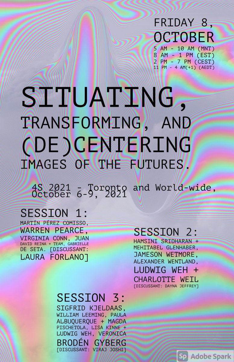 mapc's tweet photo. Part 2 of this incredible session is starting! From 9:40 to 11:10 (EST) we will talking about justice fictions, cities, modernities and sustainable futures in #4S2021 https://t.co/2qjS5TFMzK