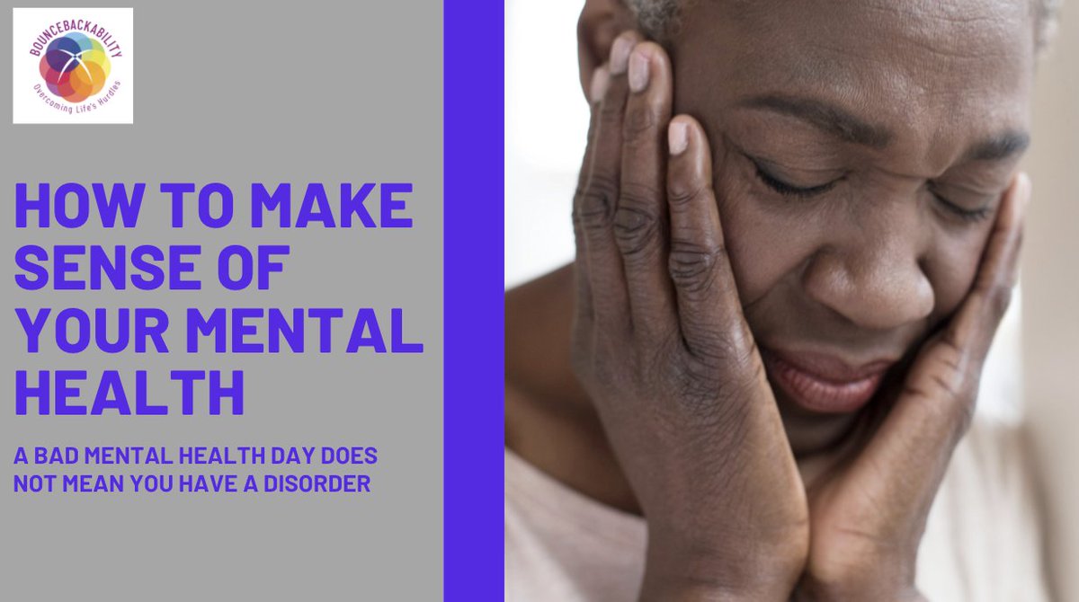 bouncebackabil's tweet photo. ๐ It was World Mental Health Day on Sunday so here is Anita explaining how you can make sense of your own mental health and judge where you are at.
You don't need a mental health disorder to suffer from a bad mental health day.
https://t.co/IJxUYEXCRi
๐ #ItsOkayToReachOut https://t.co/M9lzIvYjj7