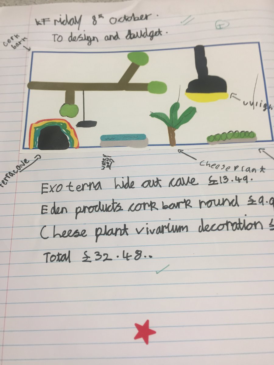 Pennardprimary's tweet photo. In Bae 3 we have designed and priced our improved vivarium for Jake. We carried out a dot vote to decide on our winner! #pennExp #pennNum #pennSci #pennDC #pennfun https://t.co/wZmupoB8j9