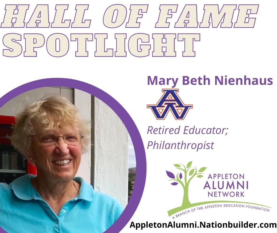 AEF_Appleton's tweet photo. Congratulations to @AppletonWest Hall of Fame inductee Mary Beth Nienhaus! https://t.co/YhGd6lPlHe https://t.co/HQxmMbjdgu