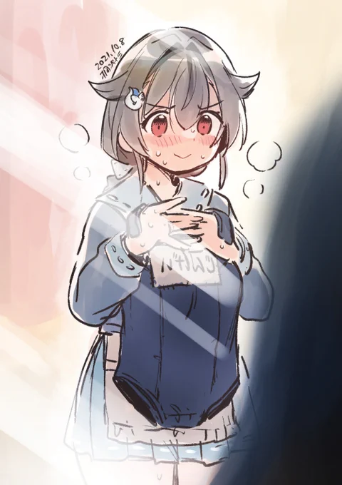 何かに備える迅鯨ちゃん #艦これ 