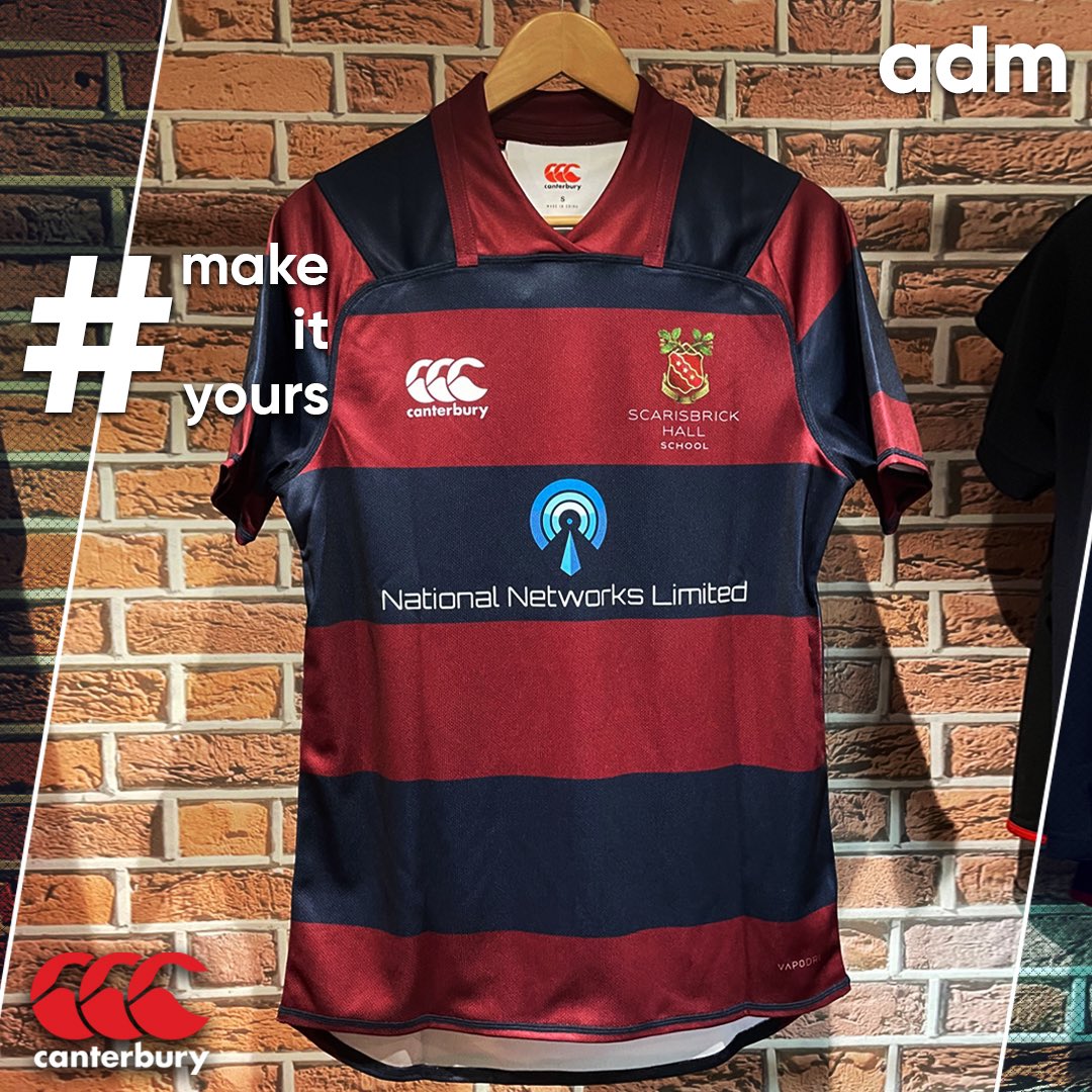 The new @Scarisbrickhall U14’s jersey from @canterburynz  👌 👌
.
.
.
.
.
.
.
.
#canterbury #ccc #rugbygram #madefromrugby #committedtothegame #team #club #teamwear #sublimatedjersey #makeityours