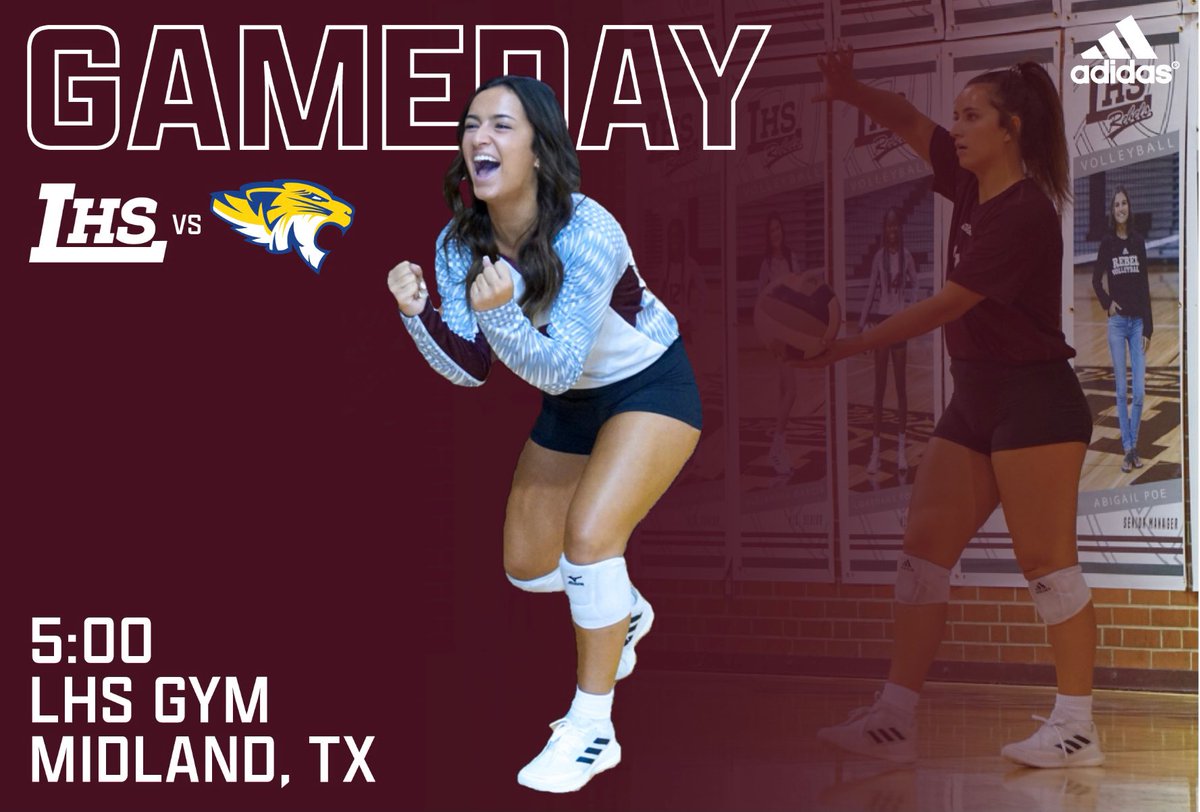 LHSrebels's tweet photo. HUGE match with the Tigers! Your Rebels look to stay on top of the District standings at home tonight.

🆚 Frenship
⏰ 5:00
🏟 Legacy HS
📍 Midland, TX
📺 https://t.co/D9mgRke2kq

@RebVolleyball https://t.co/Sa90pmsehU