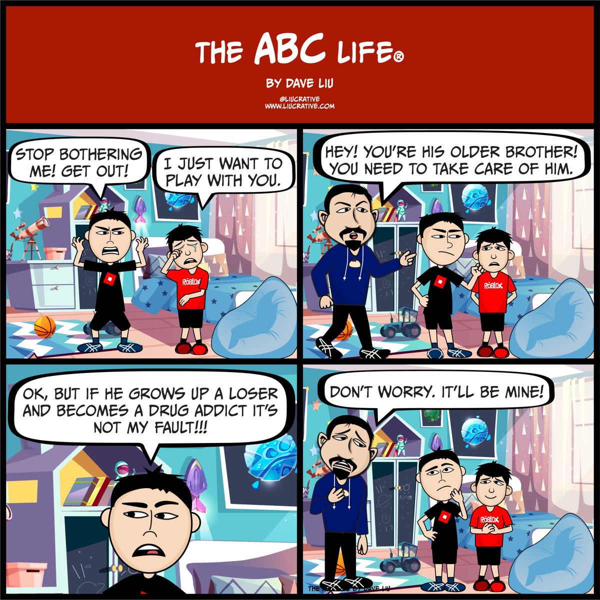 liucrative's tweet photo. When you ask your son to look after his younger brother...
#TheABCLife #AmericanBornChinese #dad #family #mom #fatherhood #cartoons #comics #cartoons #cartoonart #drawing #parenthood #family #parenting #parentingtips #parentingtip #graphicdesign #webcomics https://t.co/0Uk2YNpxWm
