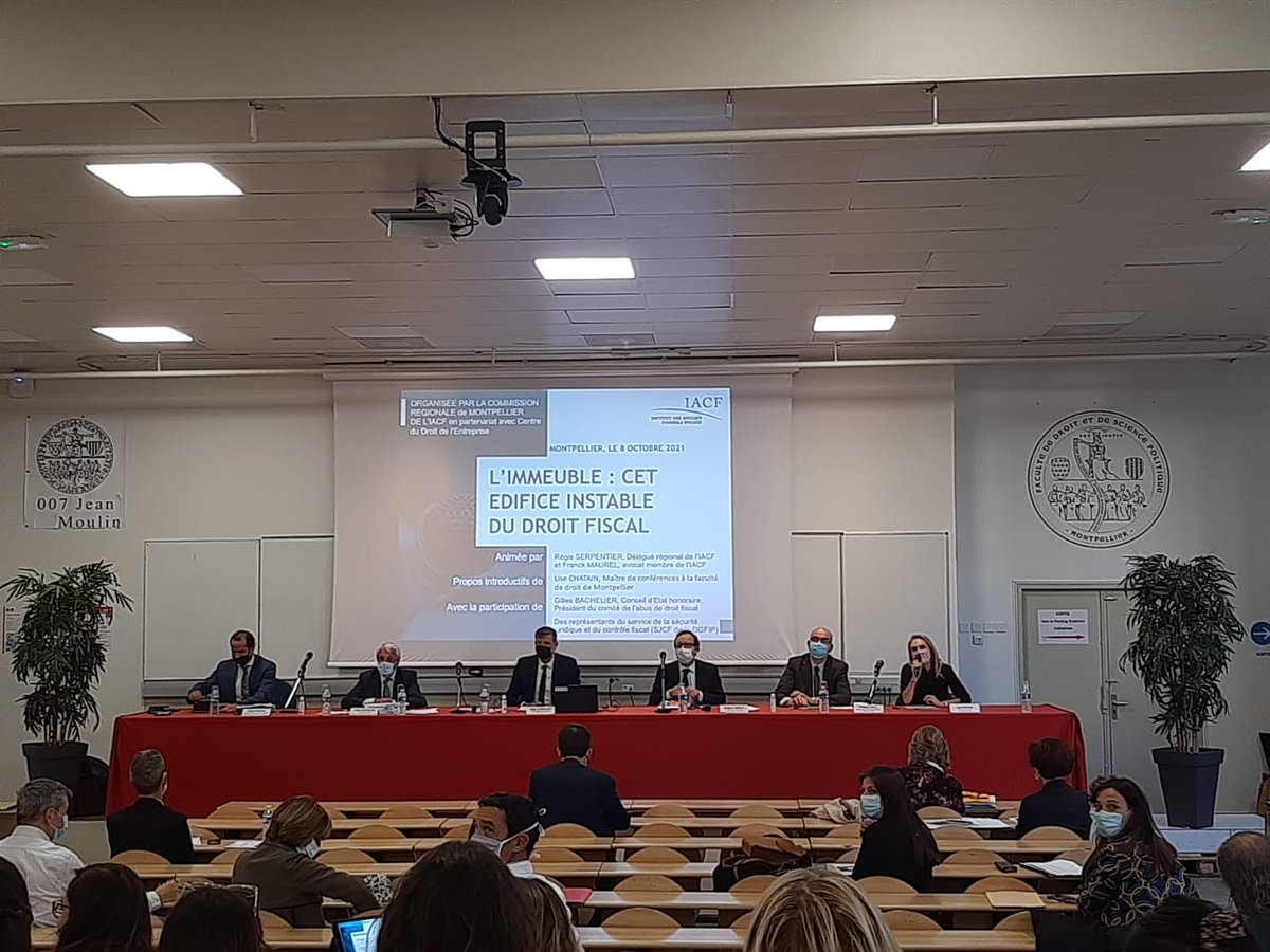 Centre du Droit de l'entreprise (@cde_montpellier) on Twitter photo Colloque "L'immeuble : cet édifice instable du Droit fiscal"
<a href="/cde_montpellier/">Centre du Droit de l'entreprise</a> <a href="/Faculte_DSP_UM/">Faculté Droit et Science politique de Montpellier</a> <a href="/InstitutIACF/">I.A.C.F.</a> <a href="/BarreaudeMontp1/">Sena</a> EFACS
Mme Lise Chatain Me Régis Serpentier Colloque "L'immeuble : cet édifice instable du Droit fiscal"
<a href="/cde_montpellier/">Centre du Droit de l'entreprise</a> <a href="/Faculte_DSP_UM/">Faculté Droit et Science politique de Montpellier</a> <a href="/InstitutIACF/">I.A.C.F.</a> <a href="/BarreaudeMontp1/">Sena</a> EFACS
Mme Lise Chatain Me Régis Serpentier