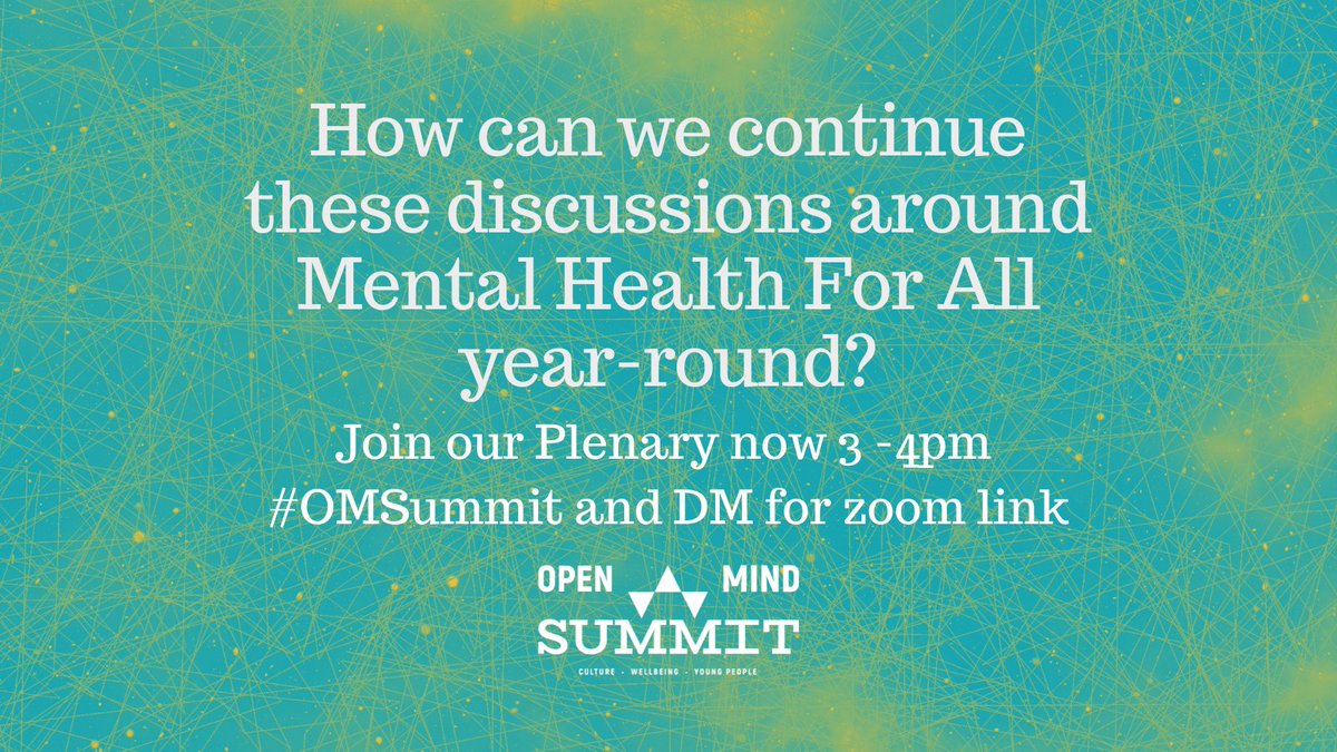 OpenMindNW's tweet photo. We're really excited to explore how we continue discussions around Mental Health For All year-round. DM us for the Zoom link! #OMSummit https://t.co/9gh1hFbYRN
