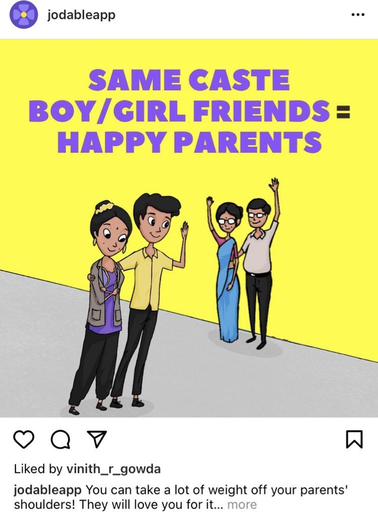 DammitDamini's tweet photo. “casteism no longer exists in this country” 🤢🤢🤮 https://t.co/y7I25O4N7f