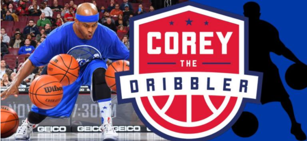 Gr8FallsES's tweet photo. Guess who we met today!?!?!   Former Harlem Globetrotter, Motivational Speaker, and Guinness Record Holder, Corey The Dribbler!  Inspires students with character message, 4R’s 4 Success! Respect - Responsibility - Ready to Learn - Reading is Power.🏀📖💛💙 #FCPSRegion1 #OurFCPS https://t.co/XwH3PtUXqf