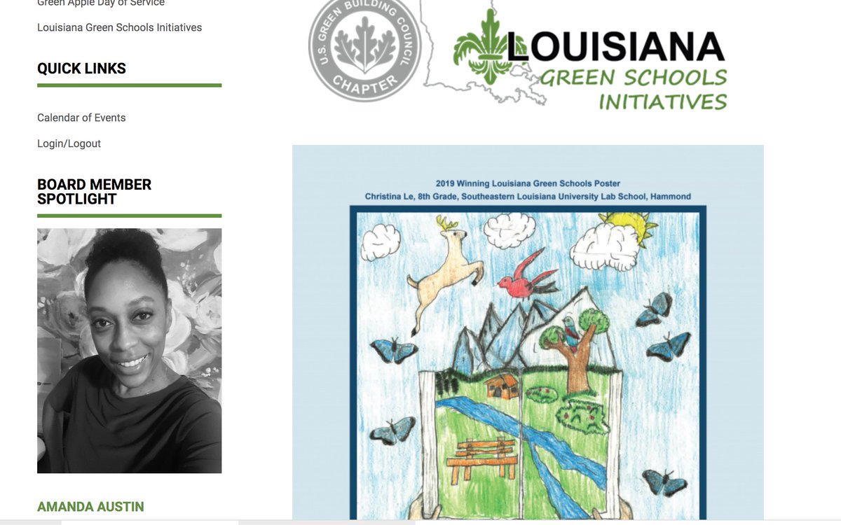Super loud and proud shoutout to @La_Believes #environmentaleducationadvisor <a href="/dr_amandaaustin/">Dr. Amanda Austin</a> for receiving <a href="/USGBC_Lou/">USGBC Louisiana</a> board member shoutout this month!  <a href="/Entergy/">Entergy</a> <a href="/IbervilleSchool/">Iberville Schools</a> @IbervilleSTEM @EDGreenRibbon 😍🥳🎉