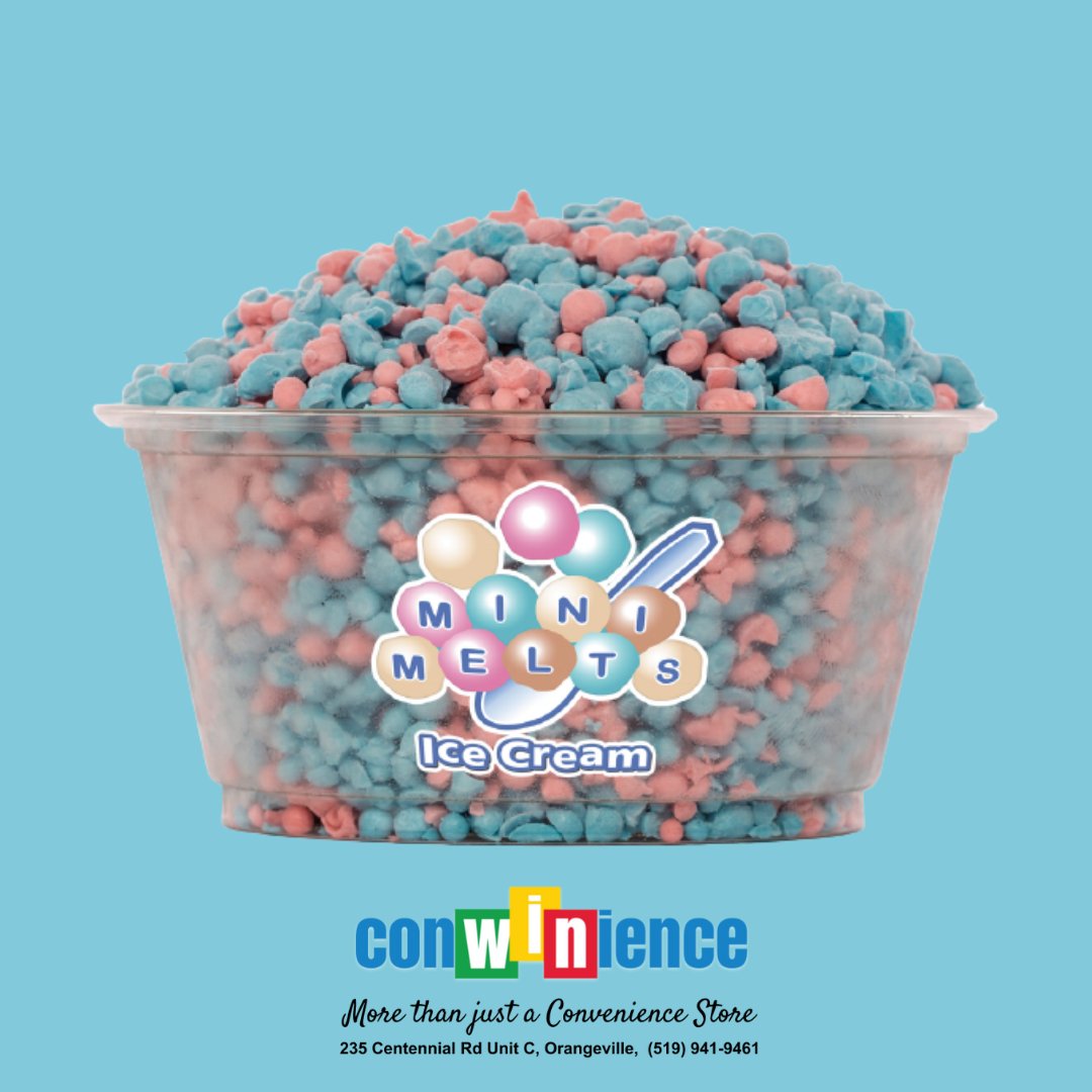 conwinience's tweet photo. It’s the #LongWeekend! Stop in for some ice cream! You Will Love the Mini Melts!
We are located at 235 Centennial Rd Unit C. 
#Orangeville #IceCream #Slushies #Candy #Beverages #Snacks #BulkCandy #ConWiNience #FamilyOwned #MiniMelts https://t.co/2qcFKf70cn