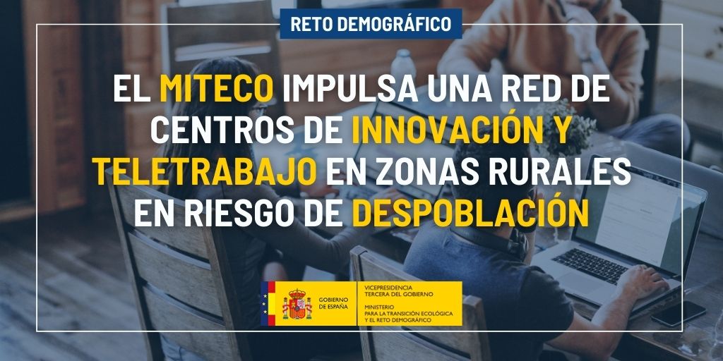 RDemografico's tweet photo. 📢El @mitecogob impulsa una red de centros de innovación💡 y teletrabajo👩‍💻 en zonas rurales en riesgo de despoblación🏚️

🟢Los #CentrosCONECT se localizarán en municipios o entidades singulares con una población igual o menor a los 5⃣mil habitantes

🧵👇 https://t.co/ErJXaA4Y81
