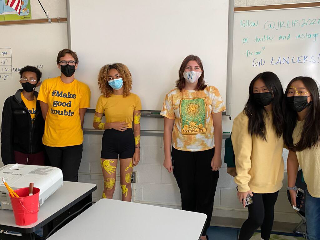 the paint!! we love! #lancerspirit25