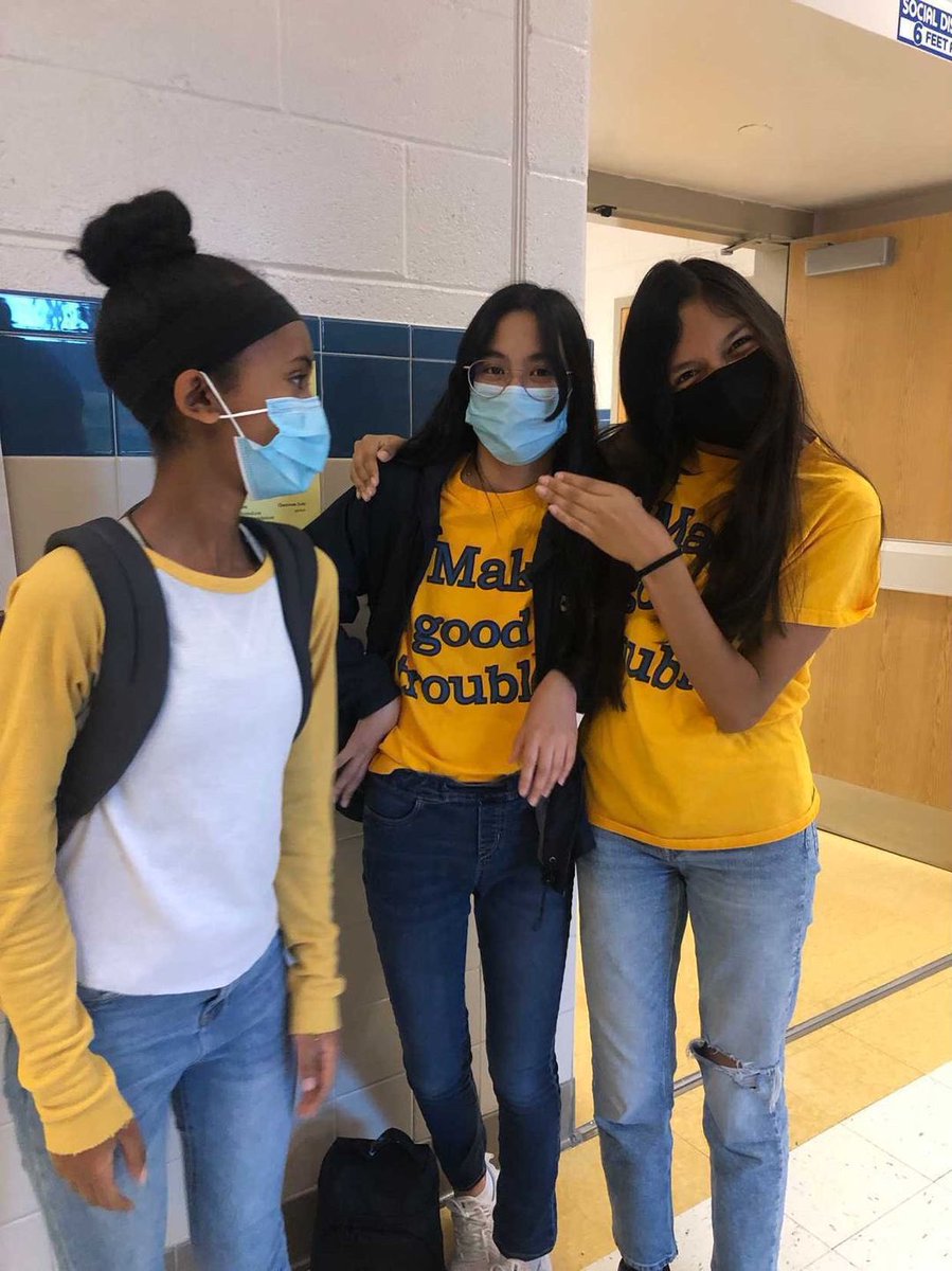 jrlhs2025's tweet photo. Make good trouble! #lancerspirit25 https://t.co/OSHDx7wRK8