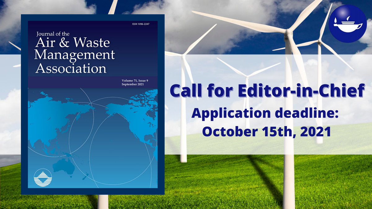tandfenviro's tweet photo. 📣 The deadline is approaching! Apply today for the Editor-in-Chief role for @AirandWaste! ♻️ Click here to apply: https://t.co/FRUMFdhLX5 #AcademicTwitter #AirPollution #WasteManagement https://t.co/NV85g3c49O
