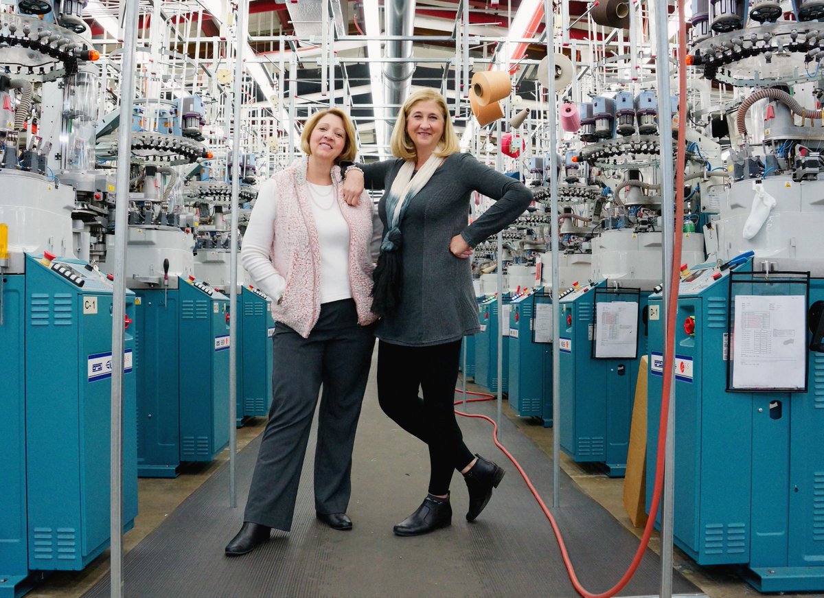PathwayWBC's tweet photo. This #ManufacturingDay Pathway is recognizing Crescent Socks, a 119 year-old sock-mill in Tennessee! The CEO Cathy Allen, and her sister manage Crescent Socks and are the fourth generation of the founder! More than a century after opening, quality jobs remain their top priority! https://t.co/m5cVIlw2jk