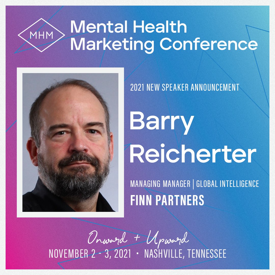 #FeatureSpeaker: Barry Reicherter

Barry’s main stage presentation is all about “The Well-Being Economy Chasm” and how we can close the gap with mental health marketing.
Join us as he gives you an insider’s look &amp; helps you seize your opportunity in the mental health industry.