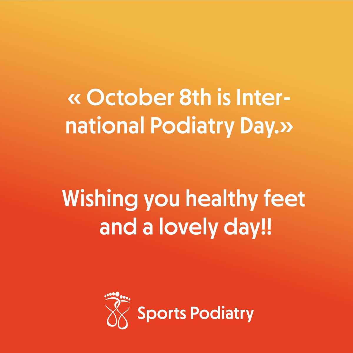 Le 8 octobre est la JOURNÉE INTERNATIONALE DE LA PODIATRIE!! #sportspodiatry  #podiatryday2021 #podiatry  #defeatfootdisease #InternationalPodiatryDay