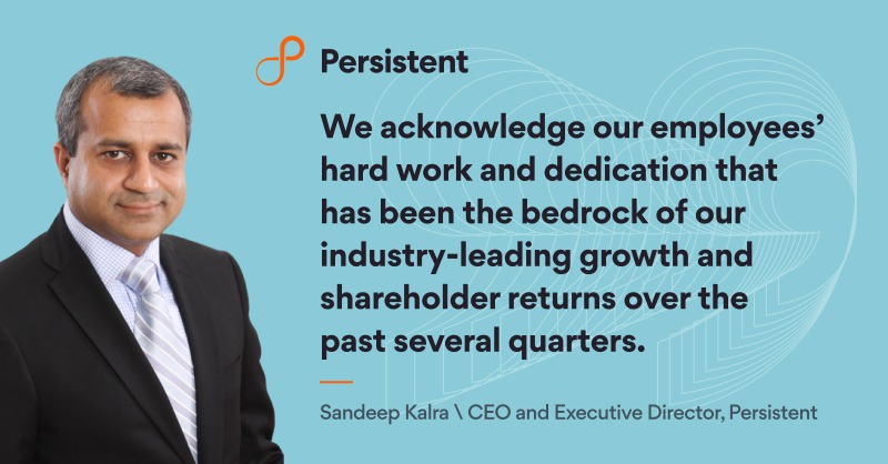 Persistentsys's tweet photo. Persistent launches one of the most inclusive #ESOP in the IT services industry, with 80% of employees to directly participate in the company's success as shareholders. We are committed to inclusivity and shared access to long-term financial benefits for our global team.