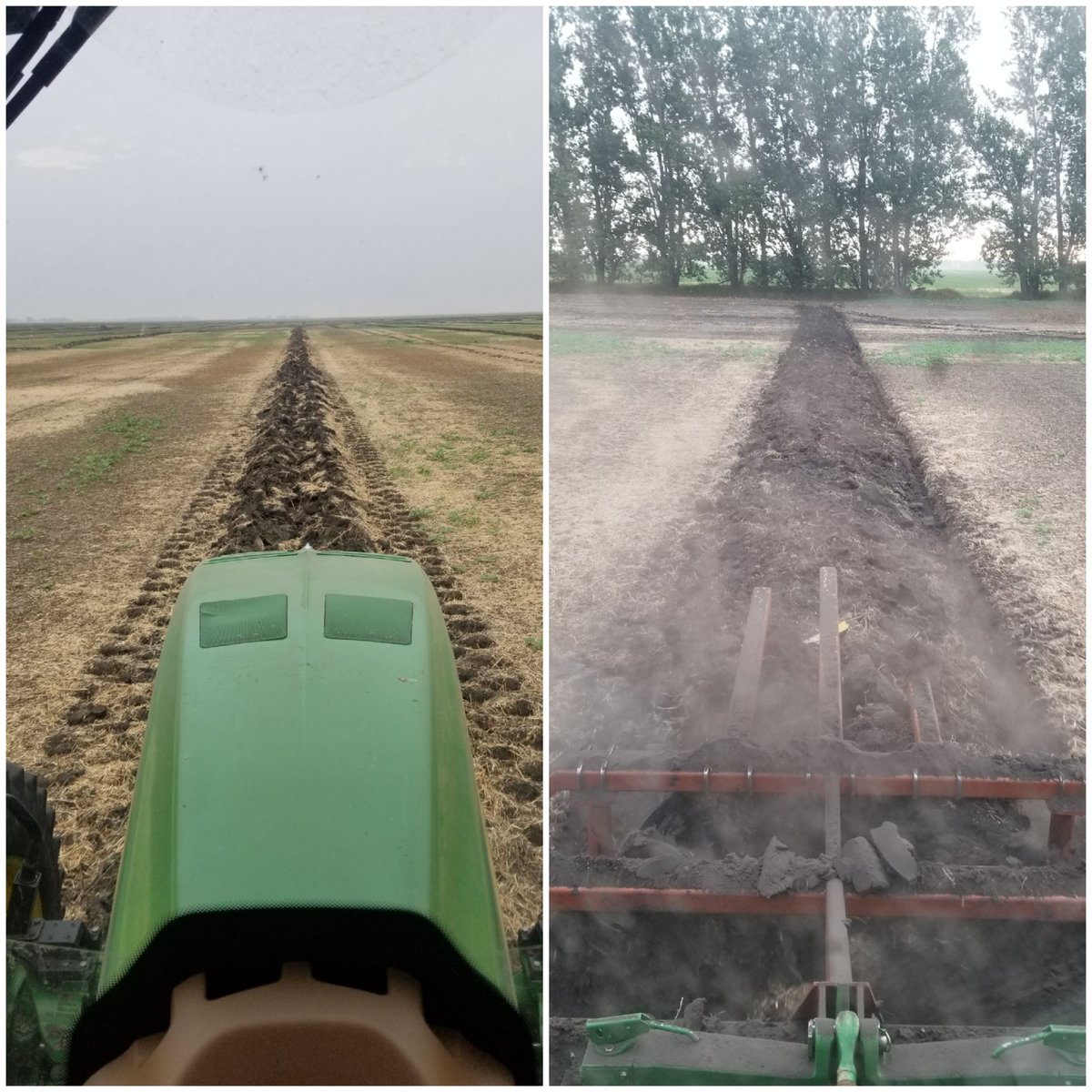 Before and after with the <a href="/hsmfginc/">H&S Mfg, Inc.</a> tile line trench filler