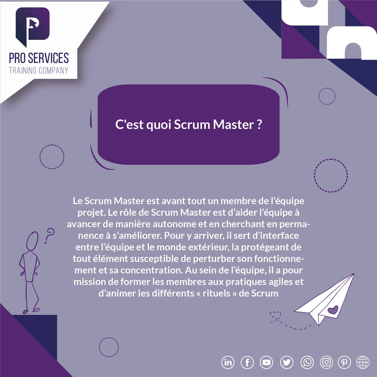 proservicetrai1's tweet image. Posez-nous vos questions.
On vous répond à la fin de la semaine comme à cette interrogation &quot; C&apos;est quoi le Scrum Master? &quot;
lisez ce blog pour mieux comprendre le métier du Scrum Master.
proservices-training-company.com/comprendre-met…
#Proservices_Training_Company #Scrum_Master #PSM1 #agile_scrum