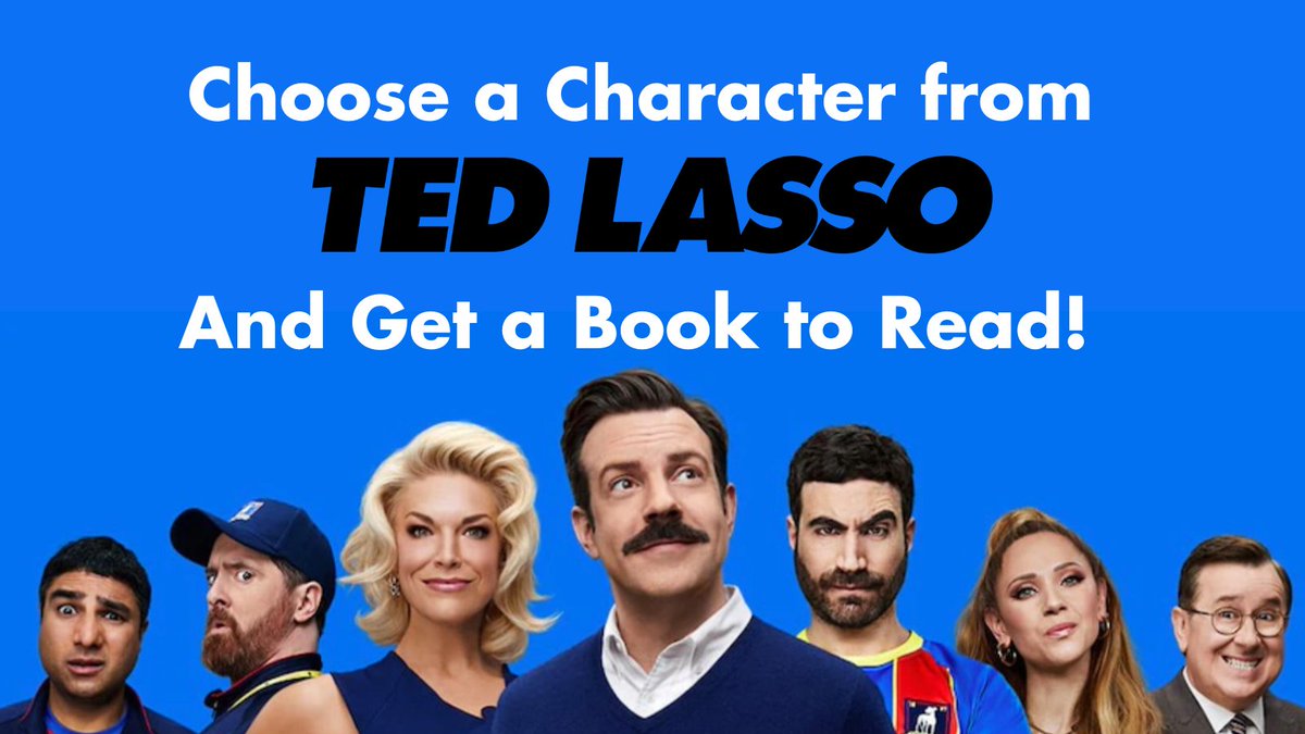 ireadya's tweet photo. Already watched the season finale of #TedLasso? Keep the football love going by picking up a book based on your favorite Ted Lasso character! Take our quiz here: https://t.co/Js3OwAx9eM https://t.co/ibpnJ6N25b