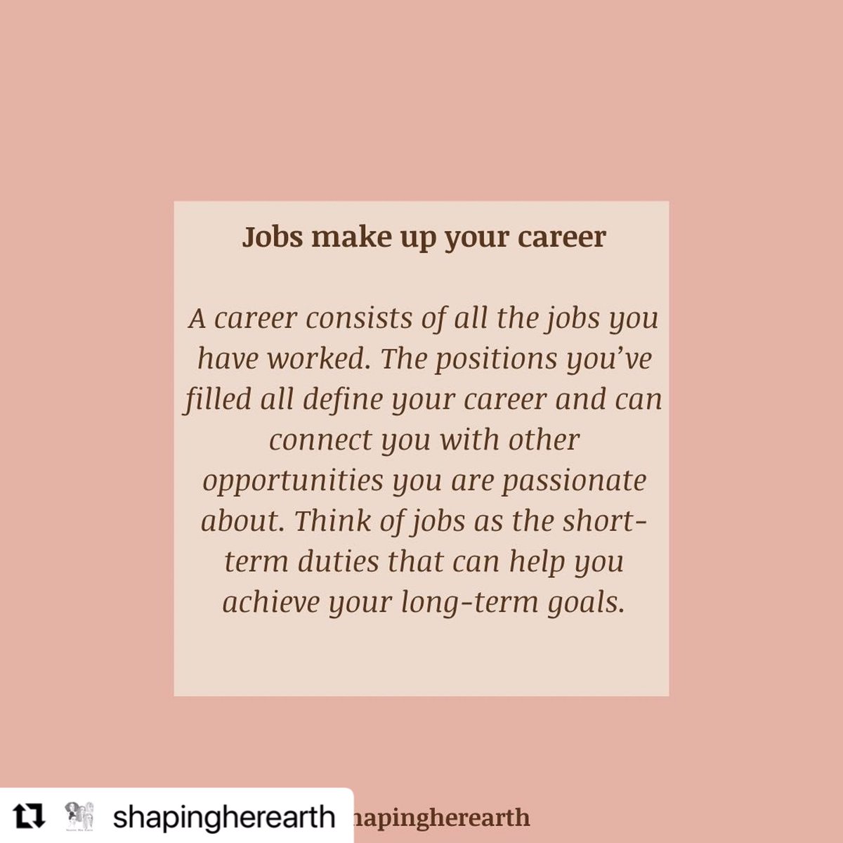 StatementArts's tweet photo. Slide and learn ⭐️ 

Most likely you’ll hold many jobs throughout your career journey. Having a set career path in mind when you first join the workforce will help to keep you on track.

#Repost 
@shapingherearth https://t.co/pwfyXDBSvZ
