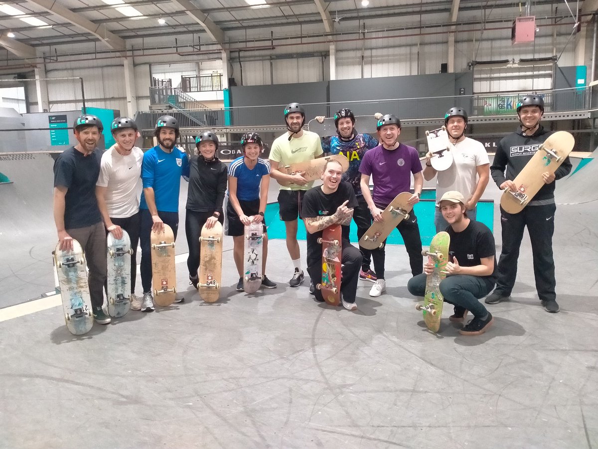 It's been a long 20 months, a long half term and too long since smiles on faces like this at our PE Leads Days. #onlyinSalford . Thanks again to our presenters but especially our hosts <a href="/graystoneASA/">GRAYSTONE</a>