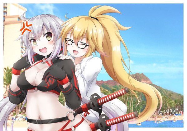 #秋だけどまだ全然暑いので水着絵再掲してもいい 