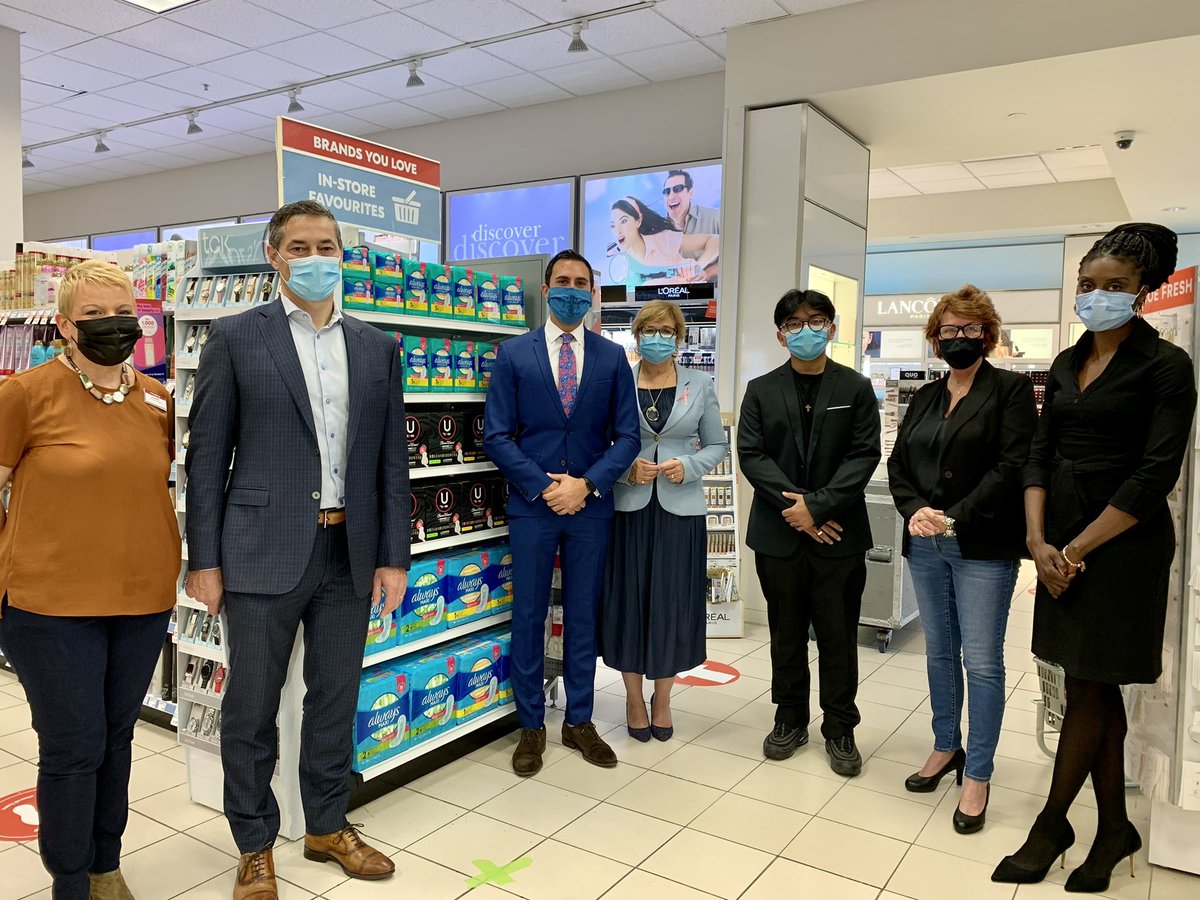 Sflecce's tweet photo. No girl should miss school because of a period.
 
Advocacy by student leaders made clear that menstrual products are not a luxury, but a necessity.

That’s why we are acting to end #PeriodPoverty by sending 6M free products each year for 3 years in partnership @ShopprsDrugMart. https://t.co/bdEi7kr04v