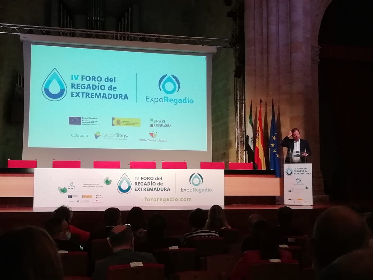 MejiasTapia's tweet photo. Hoy en Cáceres se ha celebrado el IV Foro del Regadío de Extremadura. Poniendo en valor la agricultura de regadío y el trabajo de las Comunidades de Regantes. “ Más regadío y Mejor Regadío “ https://t.co/tof5ShUvvd