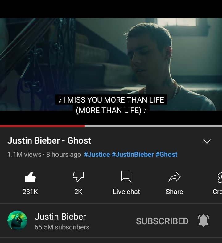 devitaindri13's tweet photo. "Ghost" mv is out now! Don't forget to streaming!💜 #JustinBieber #GhostMusicVideo
https://t.co/SenOvSPct4 https://t.co/3cVLVx30UD