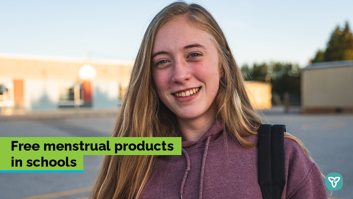 Our government is helping to end #PeriodPoverty by supporting women &amp; girls with access to #freemenstrualproducts in schools!

We plan to send 18 million menstrual products to schools over 3 years: news.ontario.ca/en/release/100…
<a href="/OakvilleMoms/">Oakville Moms 🇨🇦</a>